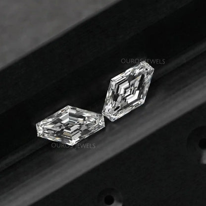 Modified Lozenge Cut Lab Diamond Pair Loose