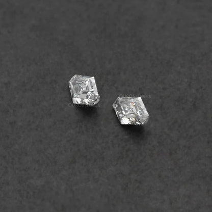 Modified Lozenge Cut Lab Diamond Pair Loose
