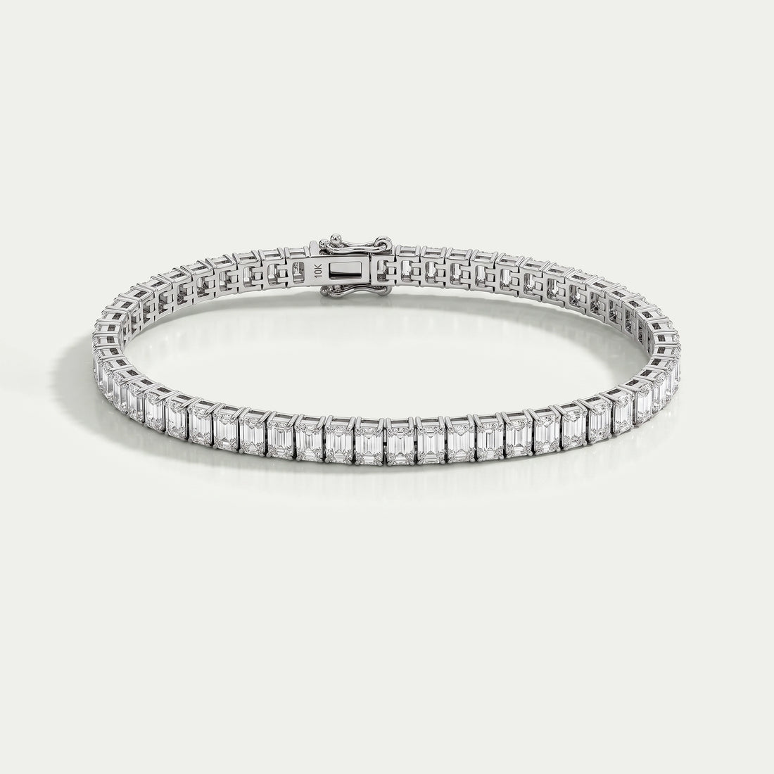 Emerald Lab Grown Diamond Tennis Bracelet Bracelet