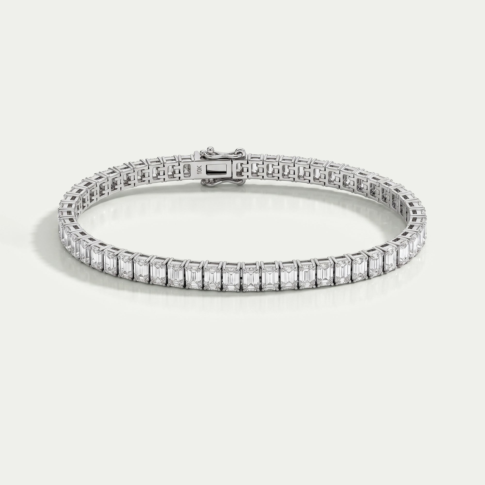 Emerald Lab Grown Diamond Tennis Bracelet Bracelet