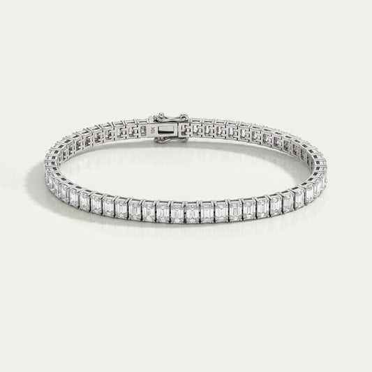 Emerald Lab Grown Diamond Tennis Bracelet