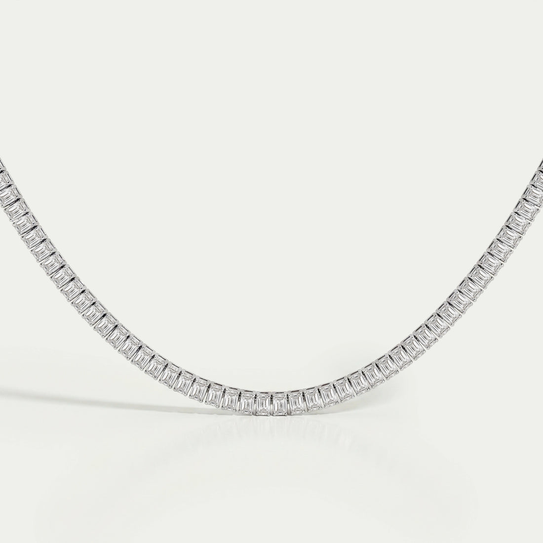 Emerald Lab Grown Diamond Tennis Necklace Necklaces