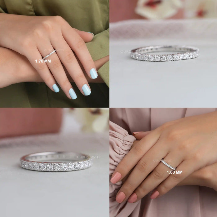 different views of round eternity band 