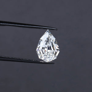 Diamant de laboratoire de 1,50 carat, taille poire à coupe progressive