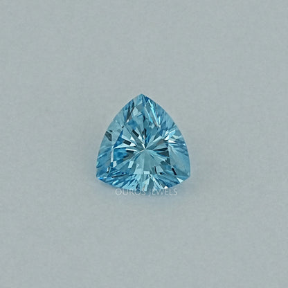 Fancy Vivid Blue Trillion Cut Lab Grown Diamond Loose