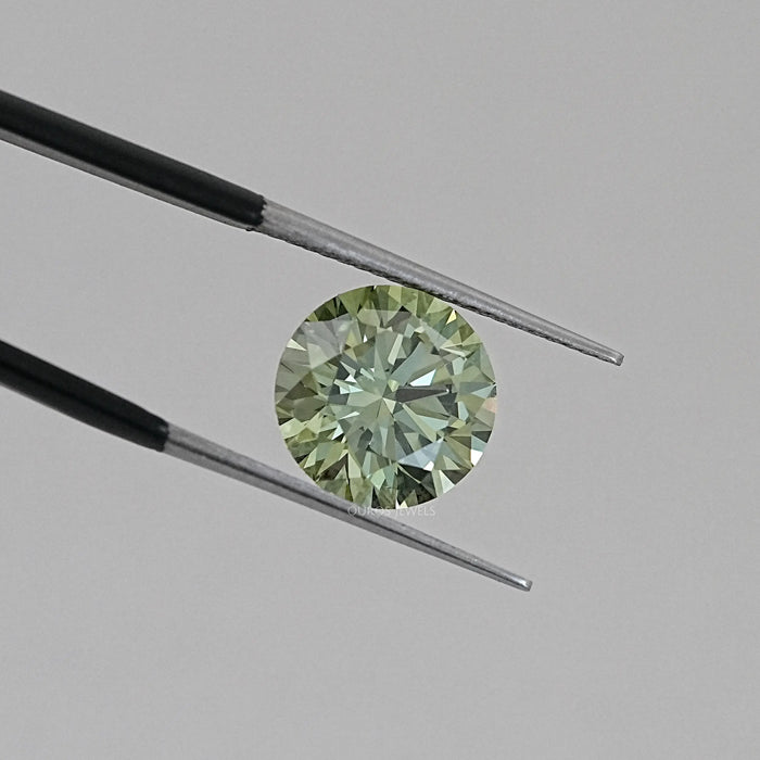 Fancy Vivid Green Round Lab Loose Diamond