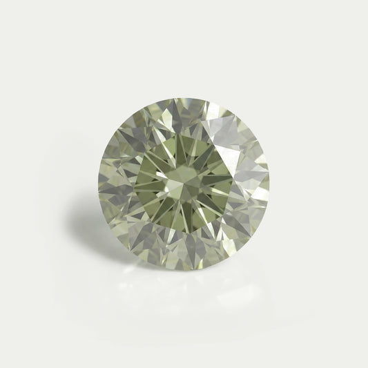 Fancy Vivid Green Round Lab Loose Diamond