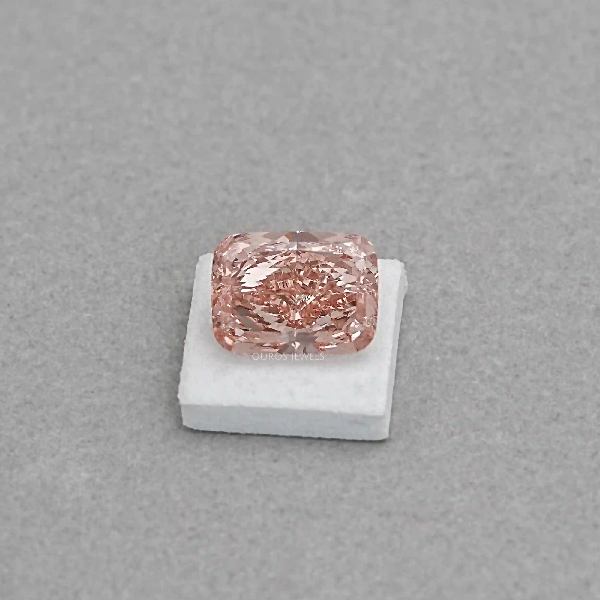 Cushion Cut Lab Grown Diamond - Fancy Vivid Pink