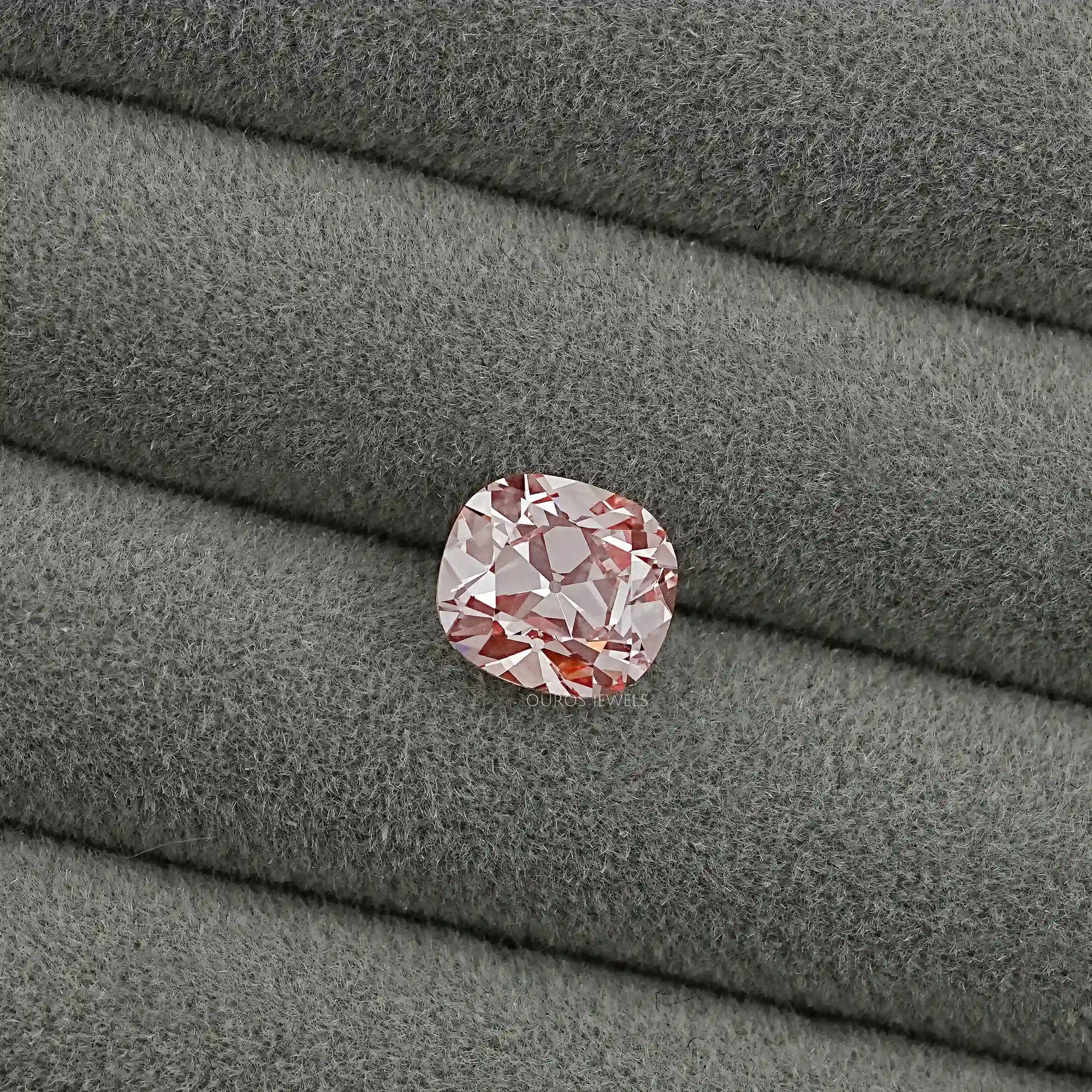 Fancy Vivid Pink Old Mine Cushion Lab-Diamond Loose