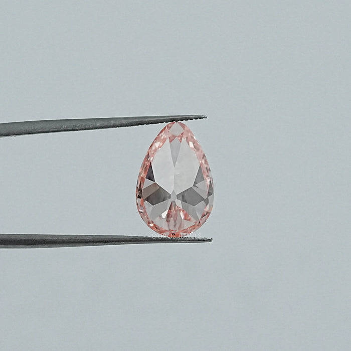 Fancy Vivid Pink Old Mine Pear Lab Grown Diamond