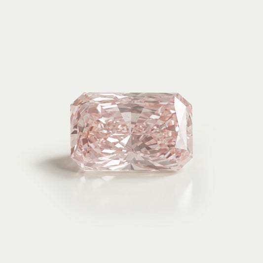 Diamant de laboratoire de forme radieuse rose vif fantaisie