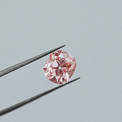 Fancy Vivid Pink Old Mine Cushion Lab-Diamond Loose