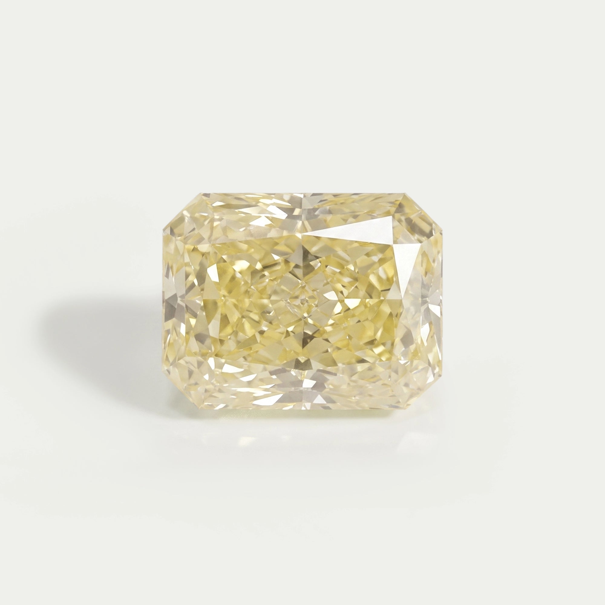 Fancy Yellow Radiant Cut Lab Created Diamond Loose