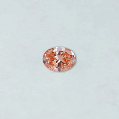 Diamant de laboratoire taille ovale rose vif de 0,82 carat