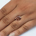 pinkish brown old mine cushion cut loose lab grown diamond on hand