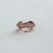 side view of pinkish brown old mine cushion cut lab created loose diamond