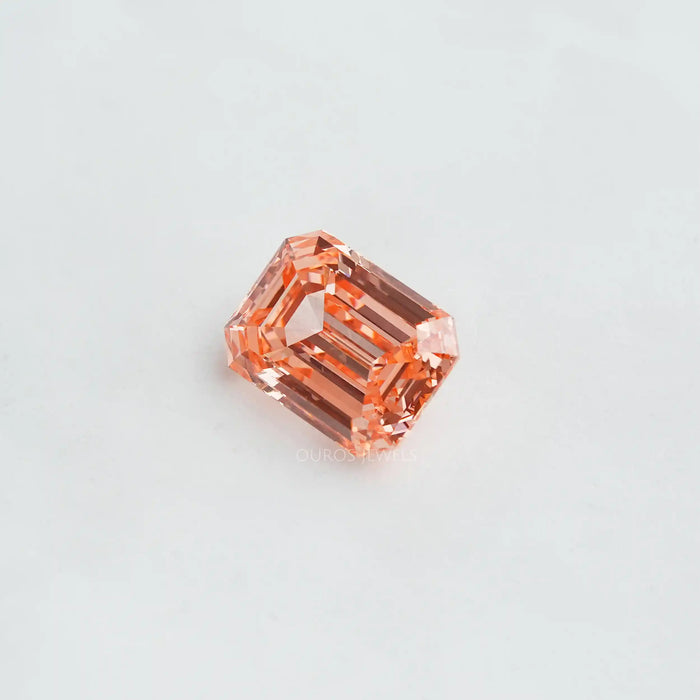 [Pink Emerald cut Loose Diamond]-[Ouros Jewels]