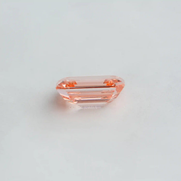 [Pink Emerald Cut Lab Diamond]-[Ouros Jewels]