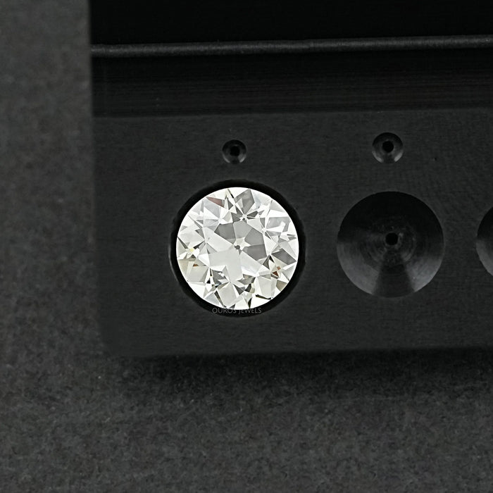 Flower Pattern Old European Round Cut Diamond