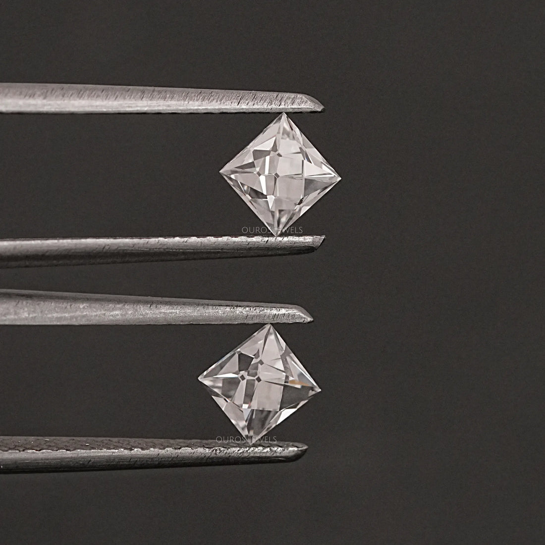 French Cut Lab Grown Diamond Matching Pair Loose