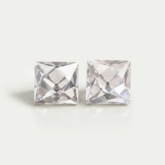 French Cut Lab Grown Diamond Matching Pair Loose