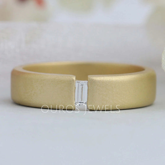 Baguette Cut Diamond Men's Ring