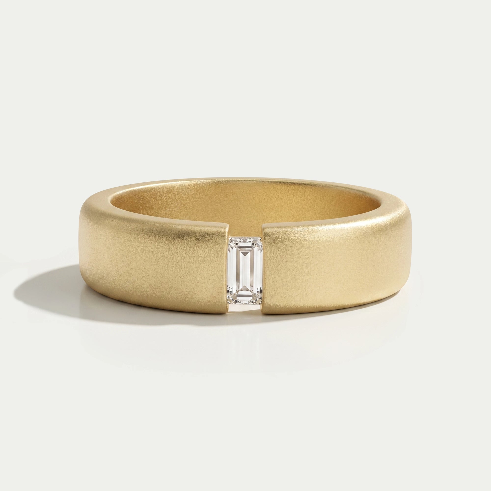 Baguette Cut Diamond Men's Ring