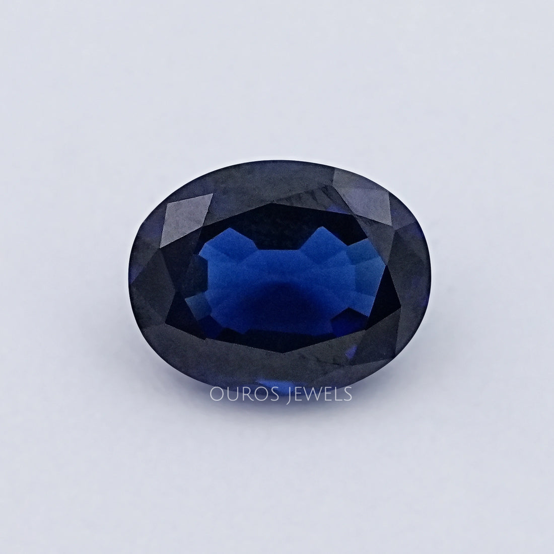 Oval Cut Lab Sapphire Gemstone Loose