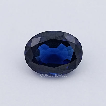 Oval Cut Lab Sapphire Gemstone Loose