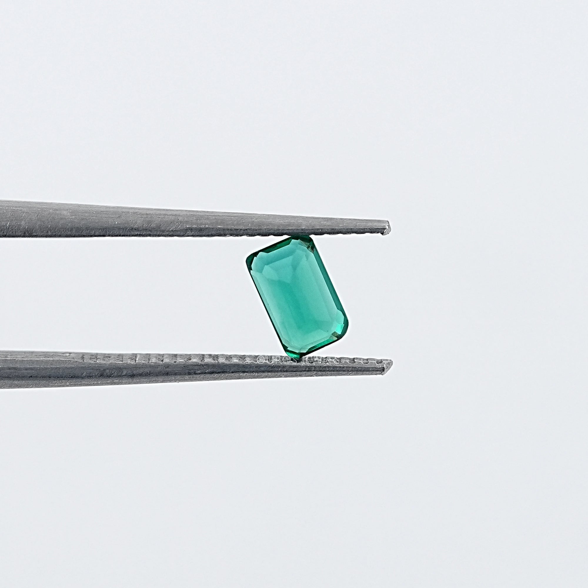 Zambian Green Emerald Cut Gemstone Loose