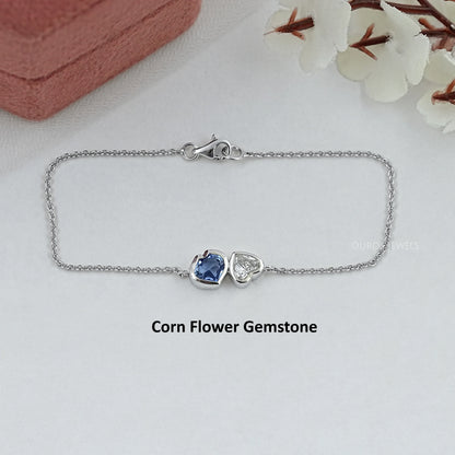 Toi Et Moi Bezel Set Lab Diamond Bracelet
