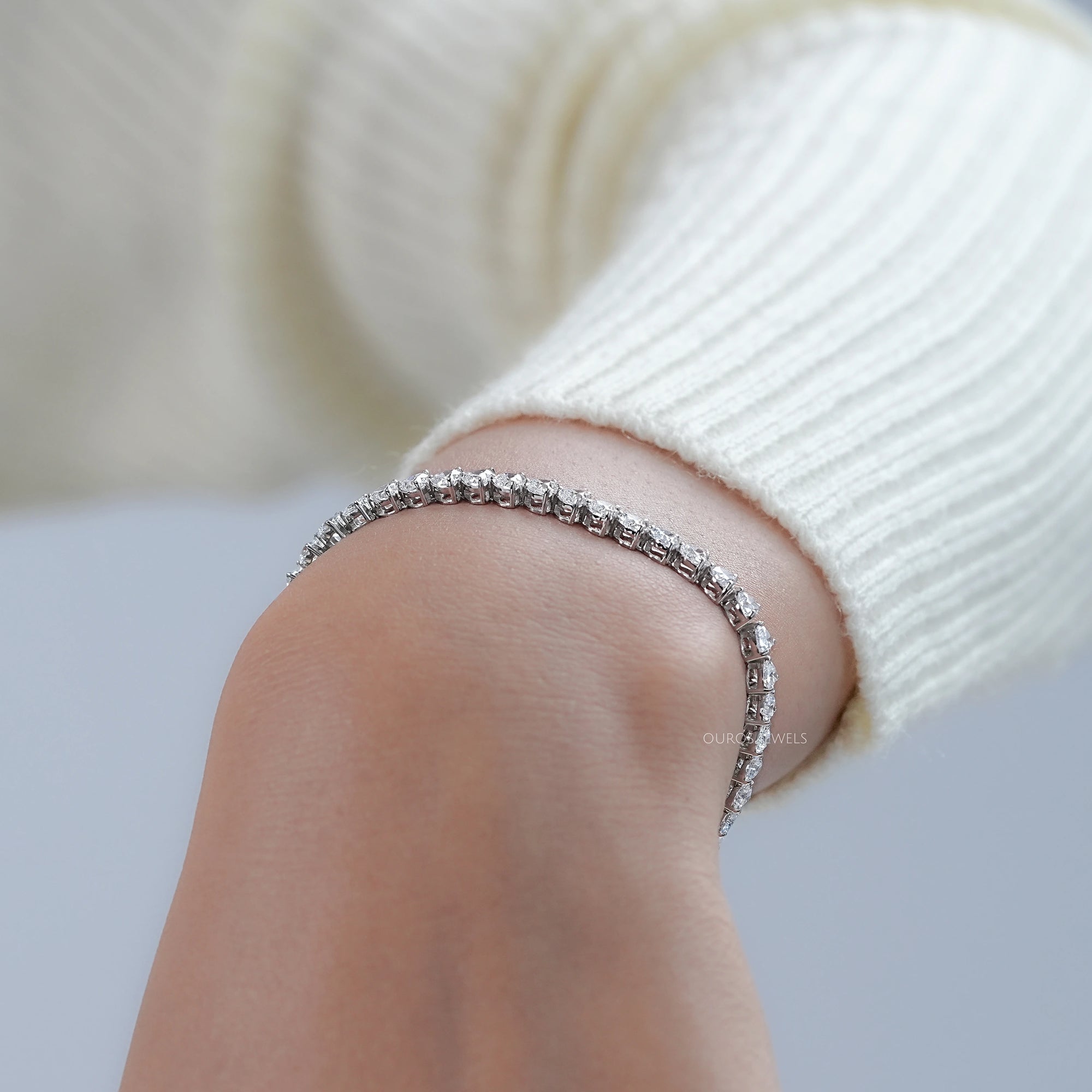 Heart Shape Lab Diamond Bracelet Bracelet