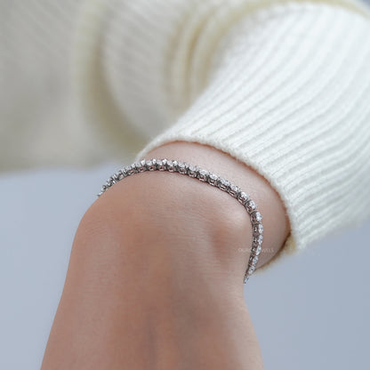 Heart Shape Lab Diamond Bracelet Bracelet