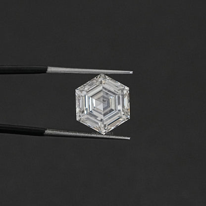 Step Cut Hexagonal Lab Antique Loose Diamond