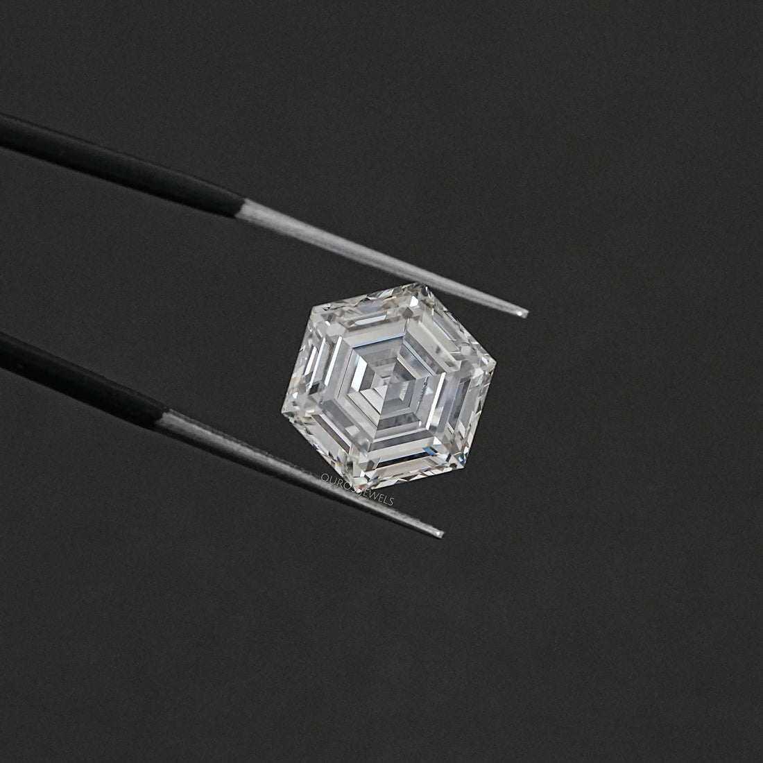 Step Cut Hexagonal Lab Antique Loose Diamond