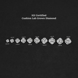 IGI Certified Cushion Cut Lab Grown Diamond