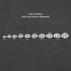 Oval Cut Lab-Grown IGI Certified Diamond