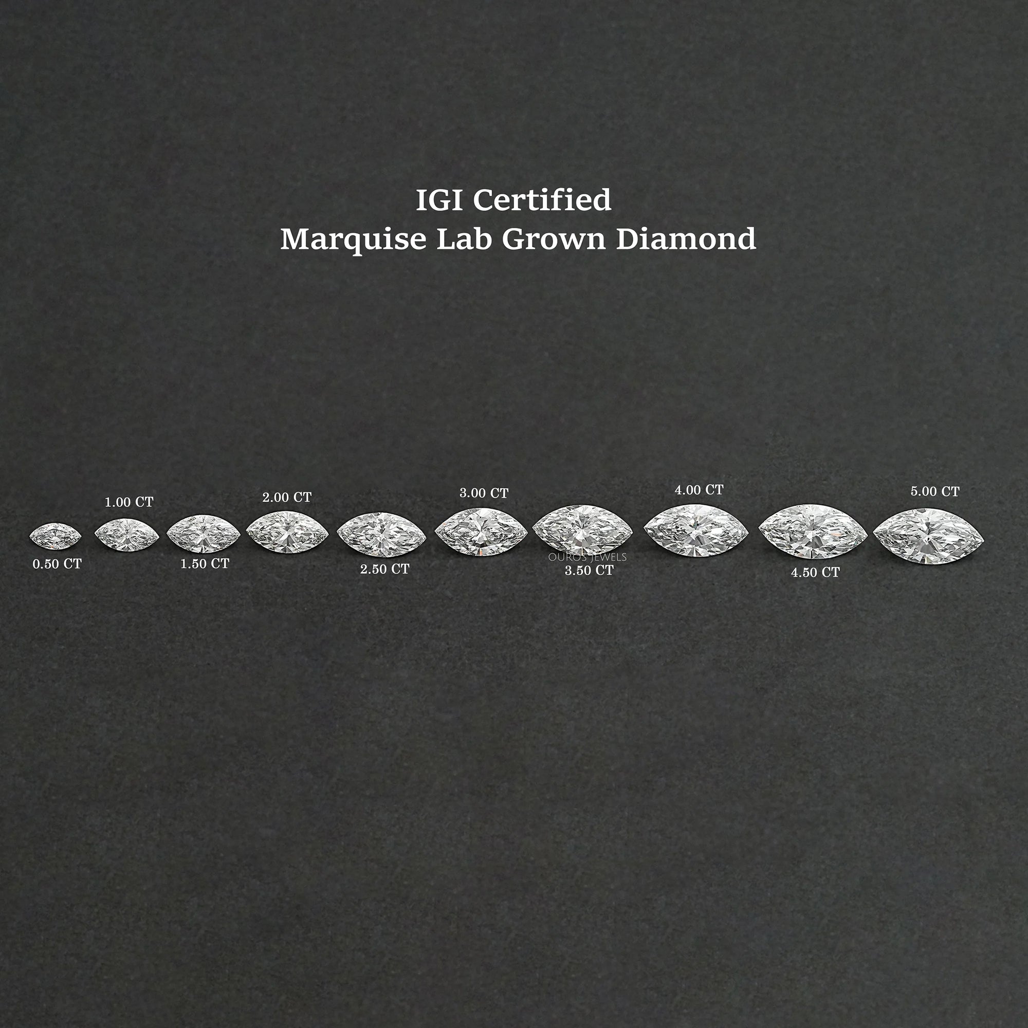 Certified Marquise Cut Lab Grown Diamond IGI Certified Diamond Loose