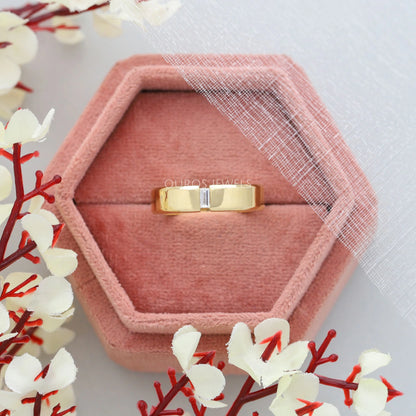 Baguette Cut Diamond Men's Ring