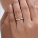 Round Diamond Infinity Wedding Band