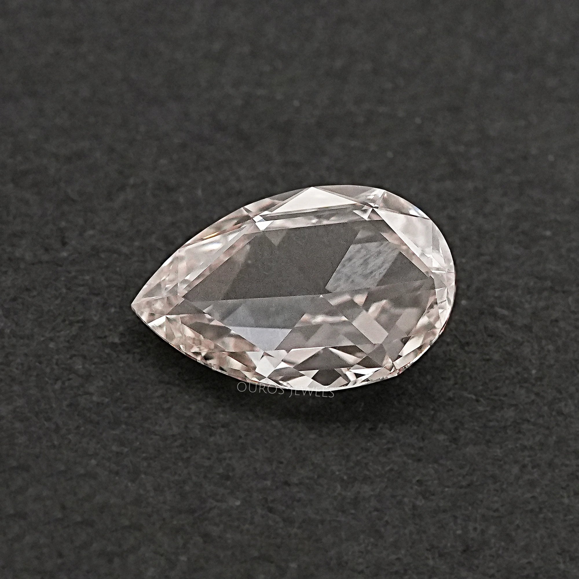 Rose Cut Pear Lab Grown Diamond