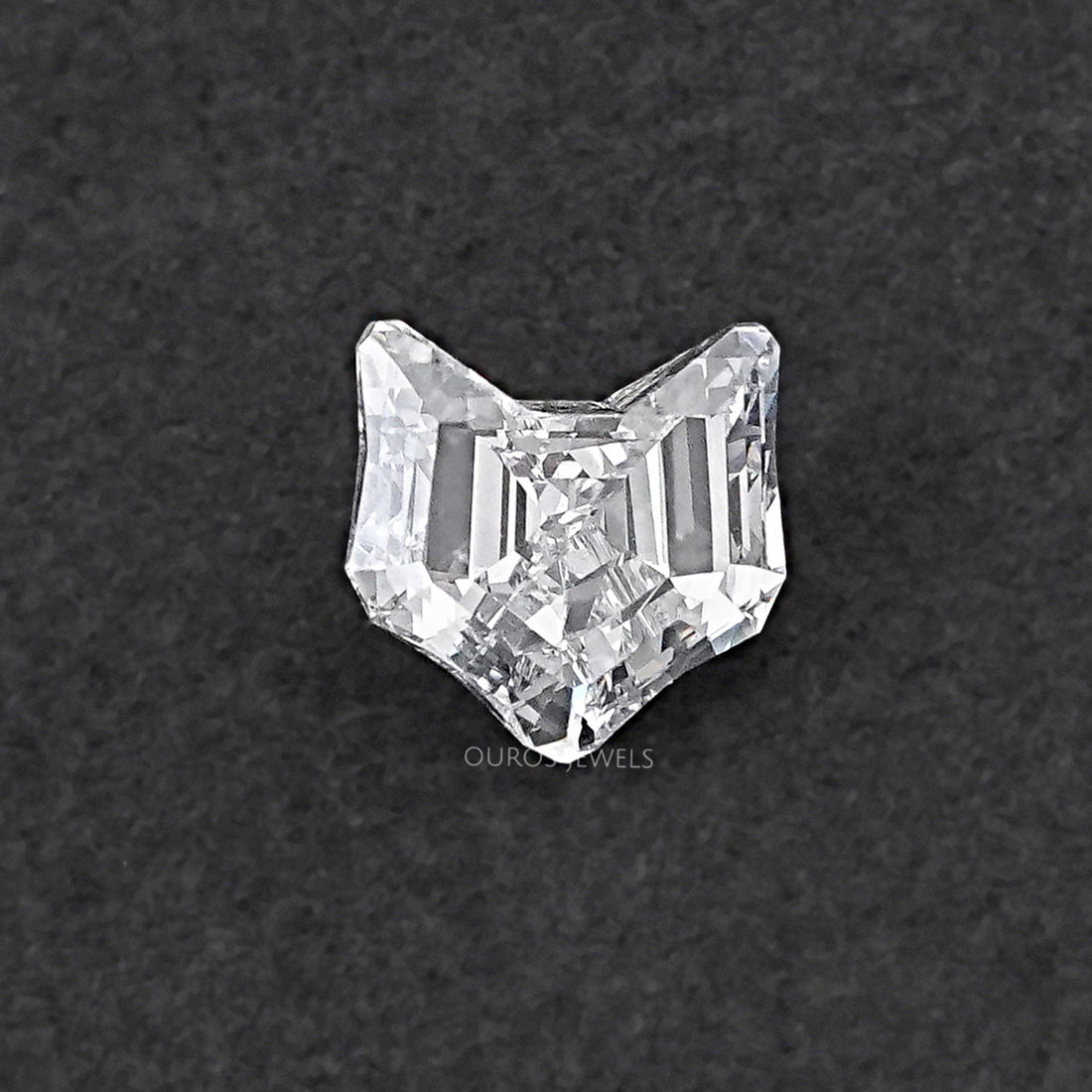 Antique Shape Cat Face Cut Lab Grown Diamond Loose
