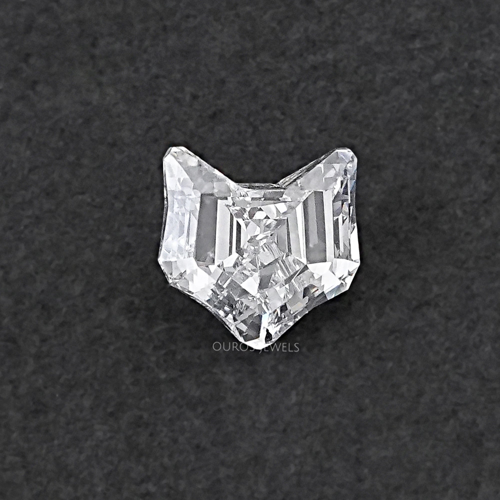 Antique Shape Cat Face Cut Lab Grown Diamond Loose