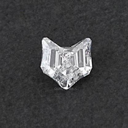 Antique Shape Cat Face Cut Lab Grown Diamond Loose