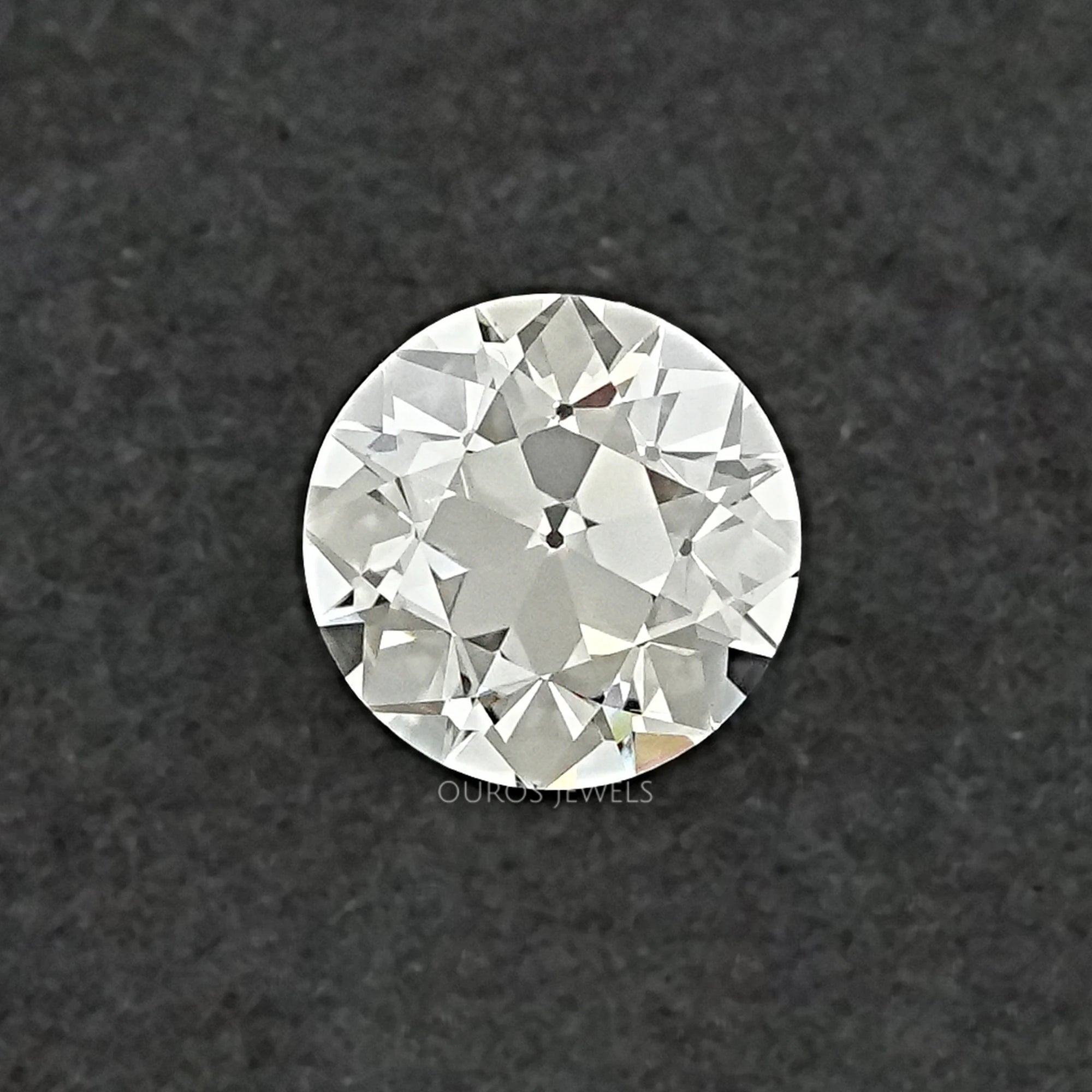 Flower Pattern Old European Round Cut Diamond JK VS Loose