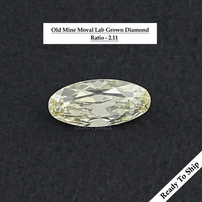 Old Mine Moval Cut Lab Grown Diamond