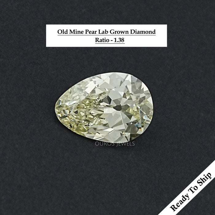 Old Mine Pear Cut Lab Grown Diamond