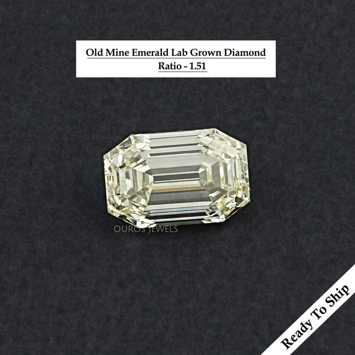Old Mine Emerald Cut Lab Grown Diamond