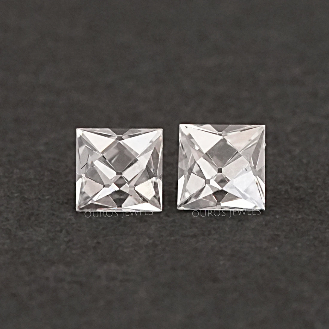 French Cut Lab Grown Diamond Matching Pair Loose
