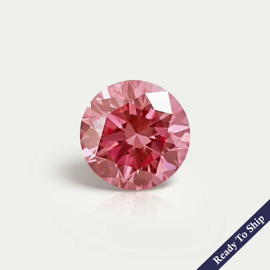 0.55 CT Pink Round Lab Loose Diamond